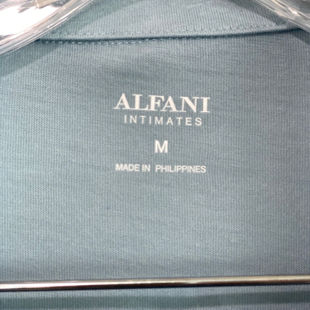 Alfani Intimates 2 Piece Blue Set Pajama Shorts and Top Medium New - Picture 9 of 9